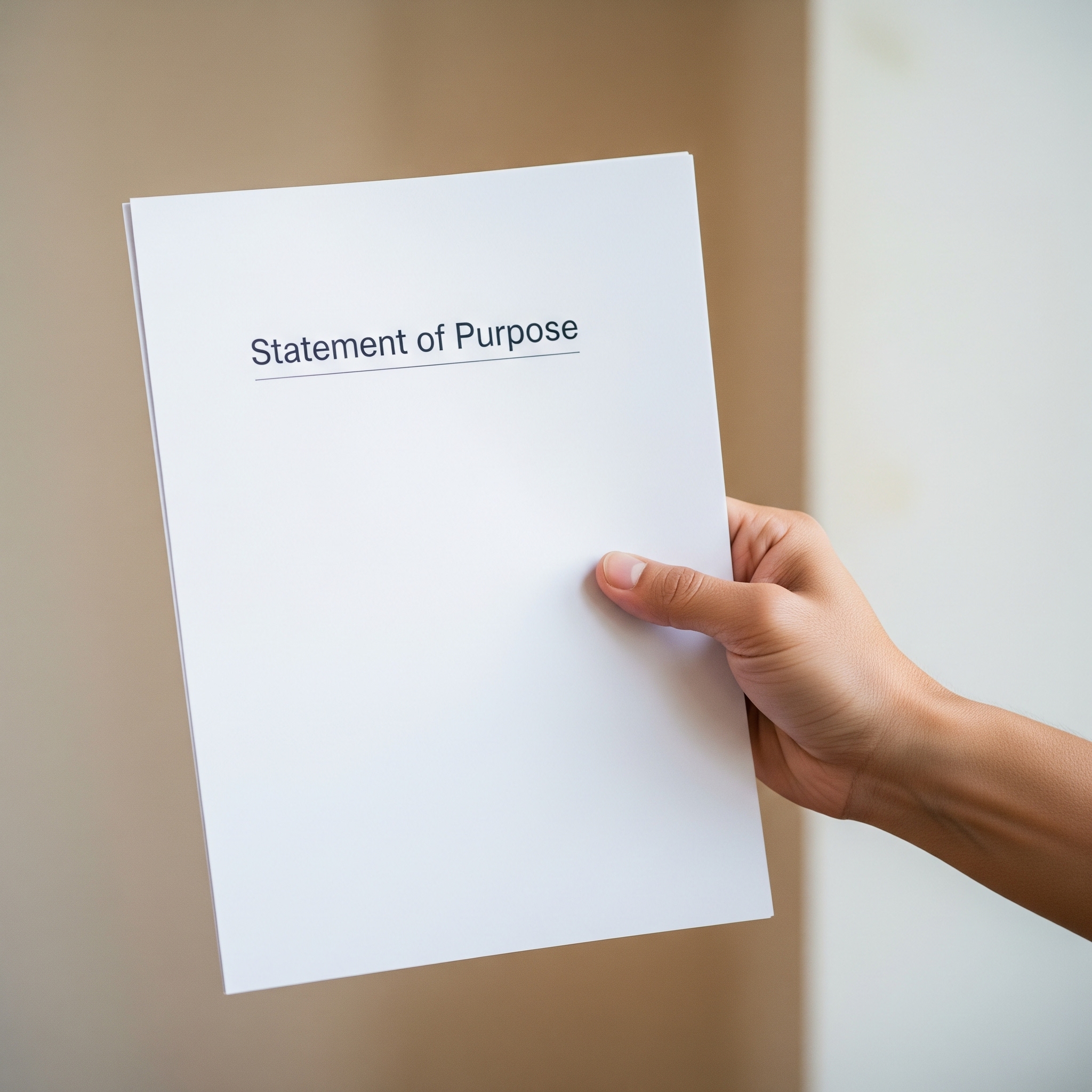 Statement of Purpose (SOP)